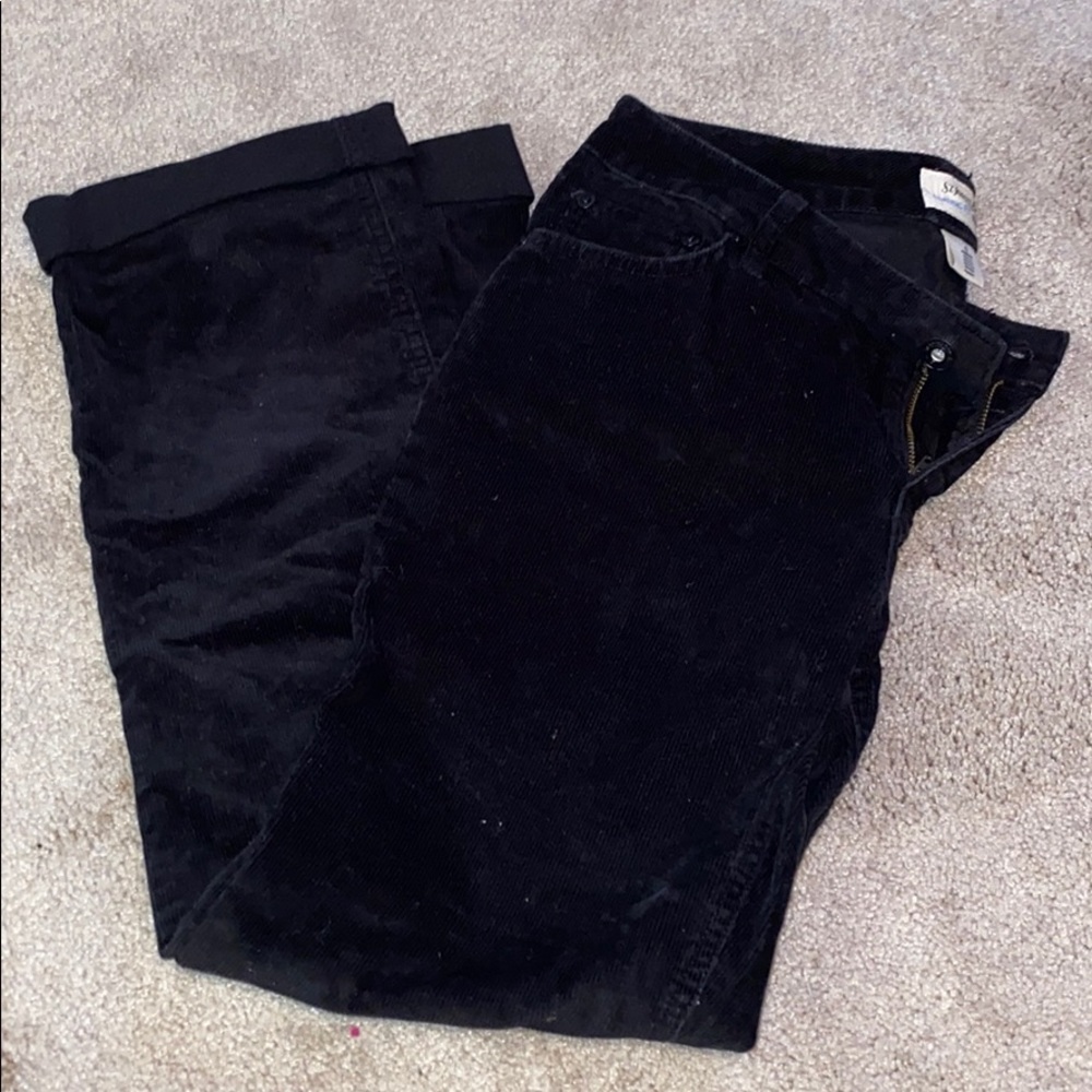 corduroy black pants